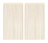 HaoChrymec Cortinas De Hilos con 100% Poliéster, Diseño Recortable Y Lavable, Estor Ventana, Estores para Ventanas, Adecuadas para Puertas Y Ventanas En Hogar Y Oficina, Crema, 2 Piezas 140 x 250 cm