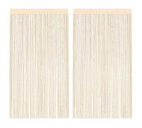 HaoChrymec Cortinas De Hilos con 100% Poliéster, Diseño Recortable Y Lavable, Estor Ventana, Estores para Ventanas, Adecuadas para Puertas Y Ventanas En Hogar Y Oficina, Crema, 2 Piezas 100 x 250 cm