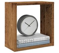 HaoChrymec Estanterías Cúbicas de Pared, 6 Unidades Madera Reciclada, Diseño Modular para Salón, Dormitorio, Cocina, Almacenamiento Decorativo, Fácil Montaje, 30x15x30 cm