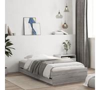 HaoChrymec Estructura de Cama con Almacenamiento, 6 Cajones Practicos, Diseño Moderno, Cama Individual Ideal para Dormitorios Juveniles o Infantiles, Color Gris Sonoma, 90x200 cm