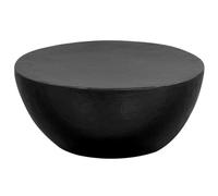 HaoChrymec Mesa de Centro, Aluminio Martillado Negro con Diseño de Cuenco, Superficie Resistente y Textura Elegante, Mesa Centro Salon, Coffee Table, para Salón o Comedor, 70x30 cm