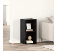 HaoChrymec Mueble de TV de Madera Industrializada con Diseño Modular y Compartimentos Cúbicos, Adecuado para Salón y Oficina en Casa, Color Roble Negro, 1 Pieza