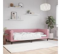 HaoChrymec Sofá Cama 2 en 1 Terciopelo Rosa, Diseño Moderno Multifuncional, Sofá Cama Convertible para Salón o Dormitorio, Color Rosa, 100x200 cm