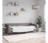 HaoChrymec Sofá Cama Tapizado en Tela Taupe, Diseño Moderno y Multifuncional, Sofá Cama Ideal para Salón o Dormitorio de Invitados, Color Gris Topo, 80x200 cm