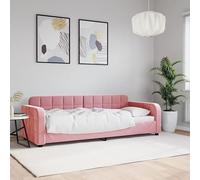 HaoChrymec Sofá Cama, Tapizado en Terciopelo Rosa, Diseño Moderno con Estructura Sólida, Sofá Cama Multifuncional para Salón o Dormitorio, Color Rosa, 80x200 cm