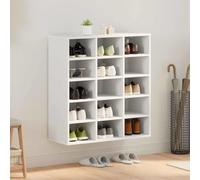 HaoChrymec Zapatero con Estante, Blanco, Madera Industrializada, Diseño Minimalista, Mueble Zapatero Recibidor, Organizador Zapatos, Shoe Cabinet, 77,5 x 30 x 83,5 cm