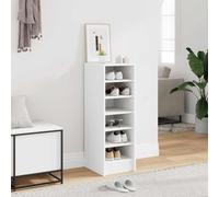 HaoChrymec Zapatero, Mueble Organizador de 6 Compartimentos, Material Madera Industrializada, Mueble Zapatero, Zapateros Entrada Recibidor, Shoe Cabinet, Color Blanco, 31.5 x 35 x 90 cm