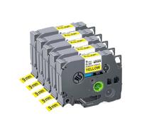 HAOCNC 5 10 Piezas 6 9 12 18 24 mm TZeFX231 TZe FX231 FX221 FX211 FX241 FX631 Cinta Flexible Compatible con Suministros de Impresora para el número de Pieza TZeFX231(5PK 9mm Yellow)