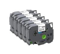 HAOCNC 5 10 Piezas 6 9 12 18 24 mm TZeFX231 TZe FX231 FX221 FX211 FX241 FX631 Cinta Flexible Compatible con Suministros de Impresora para el número de Pieza TZeFX231(5PK 24mm White)