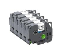 HAOCNC 5 10 Piezas 6 9 12 18 24 mm TZeFX231 TZe FX231 FX221 FX211 FX241 FX631 Cinta Flexible Compatible con Suministros de Impresora para el número de Pieza TZeFX231(5PK 18mm White)