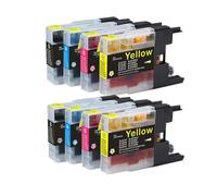 HAOCNC Cartucho de Tinta LC1220 LC1240 Compatible con MFC J430W J5910DW MFC J625DW J6510DW MFC J6710DW J825DW DCP J725DW J925DW(2Set)