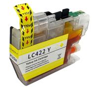 HAOCNC Cartucho de Tinta LC422 LC422XL Compatible con Impresora MFC J5340DW J5345DW J5740DW J6540DW J6940DW(LC422 Y 1PC)