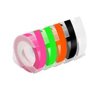HAOCNC Etiquetadora Manual B90 Impresora de Etiquetas en Relieve 3D Máquina etiquetadora 12965 con Cinta de Etiquetas 3D autoadhesiva Compatible con Suministros de Impresora(5PK Mixed Color 2)