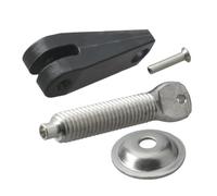 HAOCNC Juego de Tornillos de Abrazadera, Placa de Almohadilla de Espejo de popa, Pasador Giratorio Compatible con Piezas Marinas, Modelos de Barcos, Modelos de Motores fueraborda 6G1-43116 6E0-43118