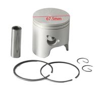 HAOCNC Piston Set 67.5MM 0.50MM O S Compatible with Marine Parts Outboard Engine Models Boat Engines 25HP 40HP 50HP 6H4-11636-01 6H4-11636 6H4-11636-01-00