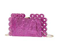 HAODEE Moda tendencia mármol círculo noche bolso bandolera mujer bolso de hombro bolso de teléfono móvil, rosado, 23x5.3x13.5cm
