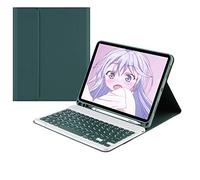 HAODEE Para IPad Air 4 10.9 pulgadas Funda con soporte para lápiz Bluetooth Mouse Teclado Caso A2072 A2316 A2324 A2325 (color : Q DGreen, Tamaño: Air 4 10.9 2020)