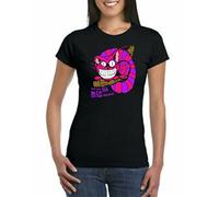 HAODI Cheshire Cat Glow in The Dark We're All Mad T-Tshirts Camisetas y Tops.Unisex or Women's Fitted Te Mens Women T Tshirts Camisetas y Tops 100% Cotton(Large)