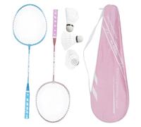 Haodream 1 par de raquetas de bádminton profesionales, 2 jugadores, ligeras, juego de raquetas de bádminton, volantes, raquetas para adultos, niños, pelotas de plumas, raquetas para niños, jugadores