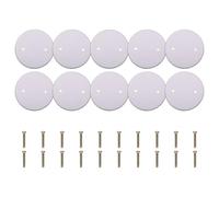 Haodream 10 placas de cubierta de techo, planas, redondas, para caja de conexiones eléctricas, tapas de orificio de pared circulares, cubiertas planas