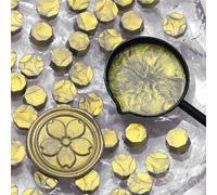 Haodream 100 cuentas de cera brillantes para sellos, invitaciones de boda, manualidades