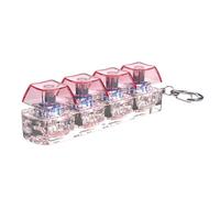 Haodream 1PC 4-Teclas LED Luz Teclado Clics Juguetes Teclas Probador Para Alivio Del Estrés Y Juego Sensorial Llavero Regalo Herramienta Relajante Para La Ansiedad