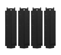 Haodream 4 placas de acero inoxidable para placa de calor, para cubierta de quemador, barbacoa exterior, tienda de campaña, repuesto para barbacoa de gas, parrillas térmicas de repuesto, universal