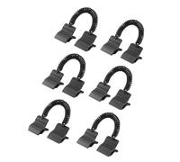 Haodream 6 clips solares con fuerte agarre para cubiertas redondas/ovaladas | Elementos de fijación resistentes a los rayos UV con cuerda de resorte reforzada, clip seguro para accesorios de instalación