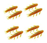 Haodream 8 unidades de señuelos de plástico blando, señuelos de goma, señuelos de pesca, gusanos de seda, señuelos de pesca artificiales suaves