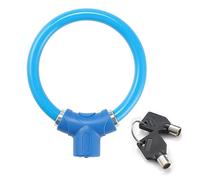 Haodream Anillos Forma Ciclismo Bicicleta Candado Alta Seguridad Bicicletas Anti Robo Carretera Cable de Acero al Aire Libre Portátil Cerraduras de Llave Anillos Forma de Candado de Bicicleta para
