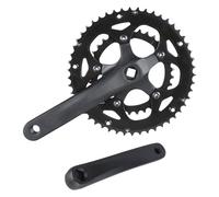 Haodream Bielas para bicicletas de 170 mm, cavidades huecas, plato redondo integrado con doble velocidad, bielas para bicicleta de montaña con rodamientos interiores