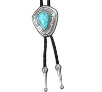Haodream Collar de corbata de bolo con estilo, cadena de cuerda ajustable, joyería unisex de para trajes casuales, joyería hecha a mano