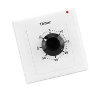 Haodream Controlador de control de temporizador de cuenta atrás, 15 A, 86 interruptores de panel para ventilador de baño