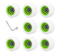 Haodream Doble fila Skating Skateboard Quads Skate rueda de repuesto Roller Light Up Quad Roller Rollskate Rollschuhrad