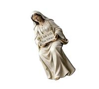 Haodream Figuras de resina para decoración religiosa del hogar, estatua de María/Cristo, adorno para el salpicadero del coche, estatua de María