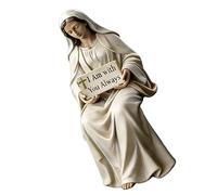 Haodream Figuras de resina para decoración religiosa del hogar, estatua de María/Cristo, adorno para el salpicadero del coche, estatua de María