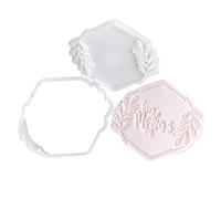 Haodream Galletas eficientes para el día de la madre, moldes portátiles para fondant, galletas, Stmap, perfecto para fiestas del día de la madre, herramienta segura para hornear
