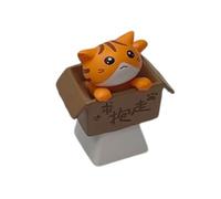 Haodream Hermoso juego de gatitos tapa clave con tallo cruzado hecho a mano oficina accesorios de juegos teclados mecánicos teclados gatitos temas teclas teclas