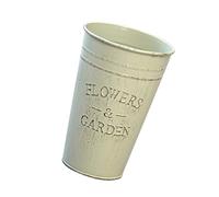 Haodream Jarrones de metal galvanizado, cubo rústico para flores cortadas, contenedores retro para centros de mesa de boda, cubo decorativo de granja