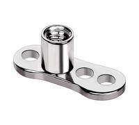 Haodream Juego de piercings Dermals de acero práctico y estable, accesorios portátiles para buceadores y uso diario de superficies de piercing, 1.6mm M1.2, como se describe, como se describe