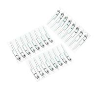 Haodream Materiales para atar moscas Silverside Máscara de Pescado Adhesivo para Moscas Atar Pescado Cebo Serpentinas Hombros Fleye Lámina Lurefish Máscara Máscara Máscara