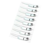 Haodream Materiales para atar moscas Silverside Máscara de Pescado Adhesivo para Moscas Atar Pescado Cebo Serpentinas Hombros Fleye Lámina Lurefish Máscara Máscara Máscara