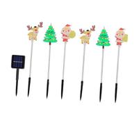 Haodream Paquete de 6 luces solares de Navidad con función automática que permiten un fácil manejo para diferentes luces navideñas al aire libre