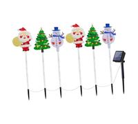 Haodream Paquete de 6 luces solares de Navidad con función automática que permiten un fácil manejo para diferentes luces navideñas al aire libre