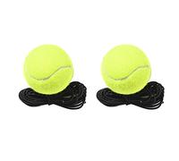 Haodream Pelota de tenis de cuerda elástica, 2 unidades, para entrenamiento portátil, con cuerda, ejercicio individual, pelota de tenis con cuerda, cuerda elástica