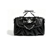 Haodream Práctico bolso bandolera de PU con correa extraíble | Bolso de PU con adornos de perlas y correa desmontable para uso diario, bolso de noche para mujer,