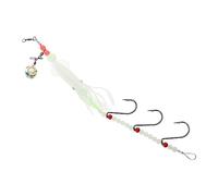 Haodream Señuelo de pesca de calamar suave, 22 g, luminosos UV para pesca de calamar, señuelos de pesca de roca, anzuelos de agua salada