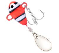 Haodream Señuelos Spinner de metal 5 cm VIB cebos fluyendo material de plantillas para oro dorado melocotón en agua salada señuelos Spinner