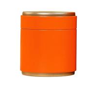 Haodream Tarro redondo de metal para té, lata selladora, caja de caramelos, caja de metal, hojalata para bidón de almacenamiento