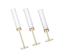 Haodream Triple Alto Lanzallamas Rural Metal Con Sombrillas De Vidrio Gale Áspero Interior Decoración Evento. Cuatrocientos Propietarios De Vela Defensores De Llamas